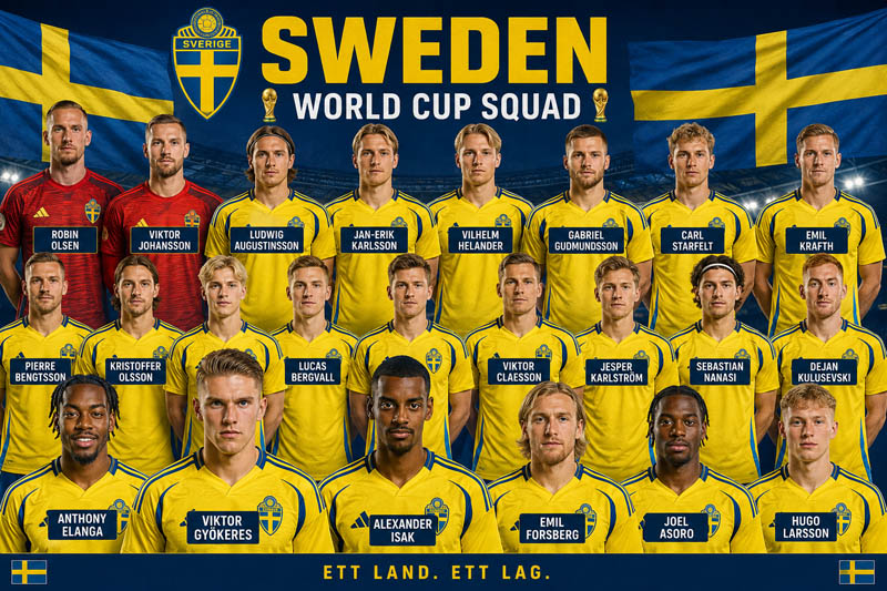 Sweden World Cup Squad